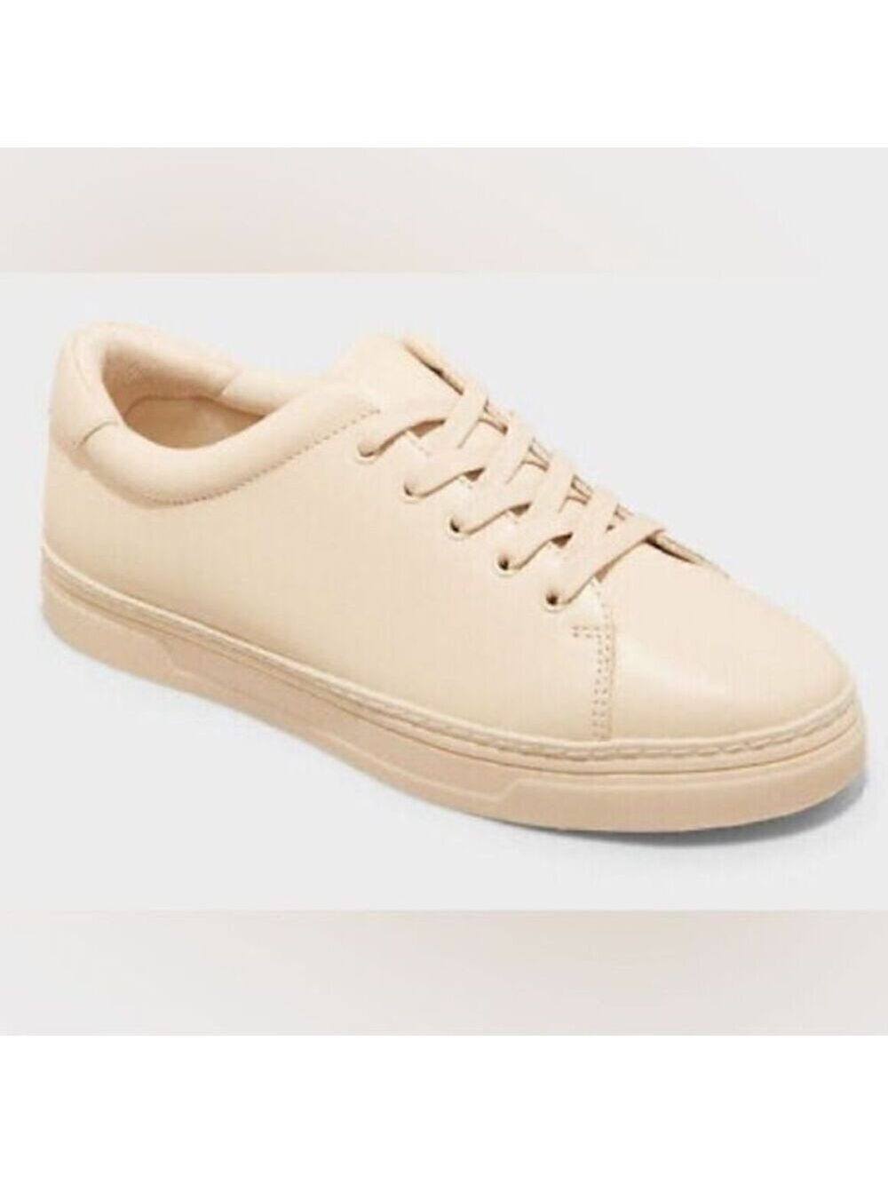 A New Day Women's Beige Lace Up Sneakers Size 9.5